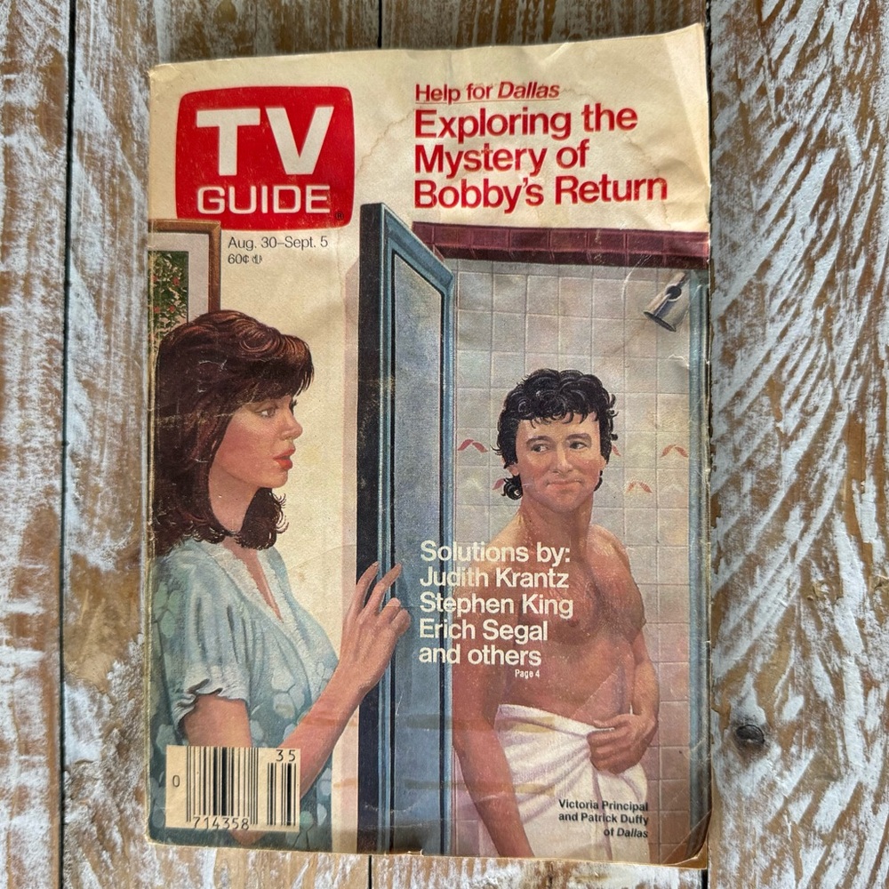 📺Vintage TV Guide Magazine August 30 1986 Victoria Principal Philadelphia Ed📺